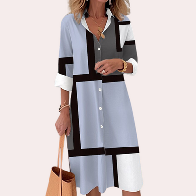 Hannah | Robe chemise chic pour femme | Midi