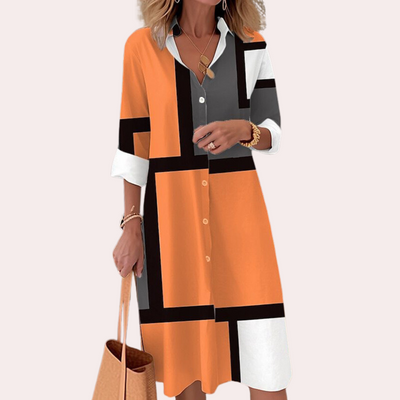 Hannah | Robe chemise chic pour femme | Midi