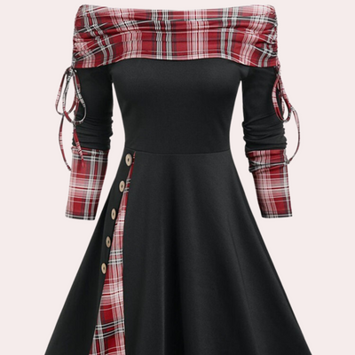 Félicité - Robe ajustable à épaules dénudées pour femmes