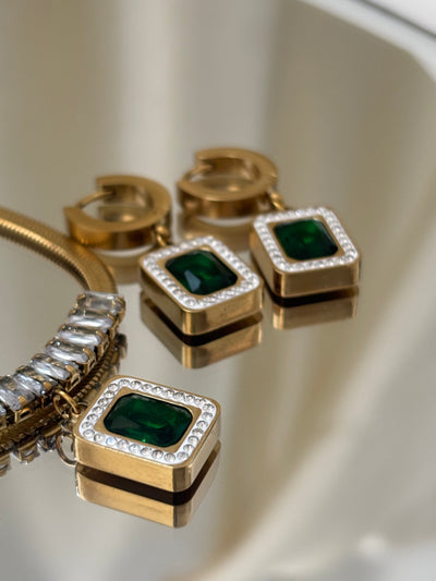 Vienna – Parure plaquée or 18K avec zircon