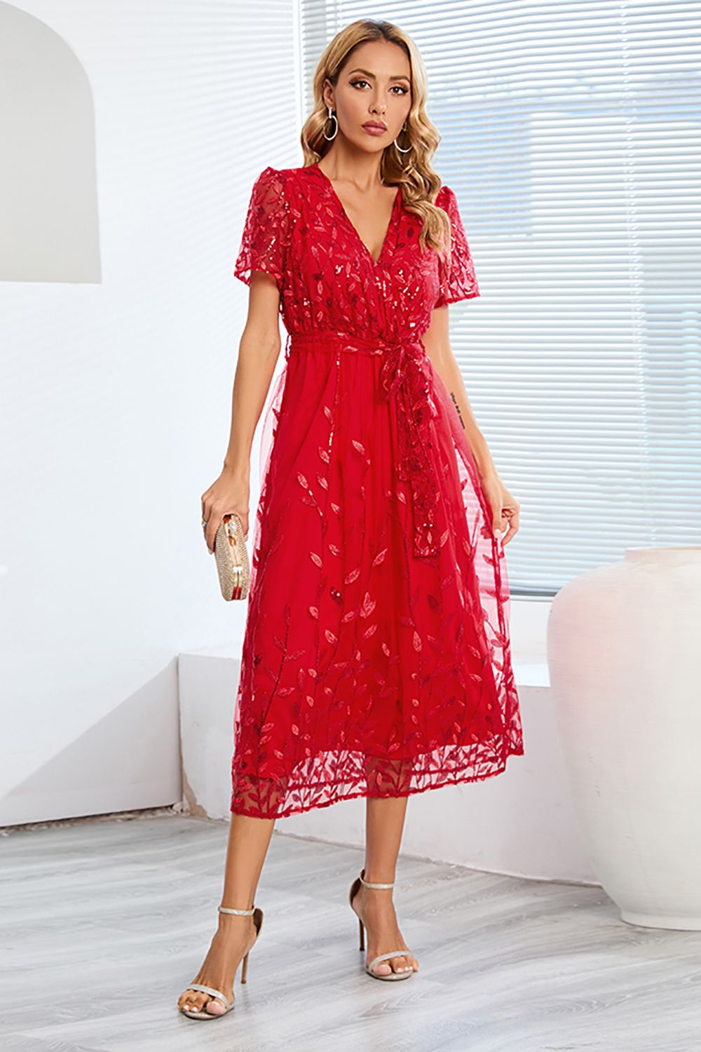 Velavie – Robe d’Été Élégante à Coupe Fluide pour Occasions Chic