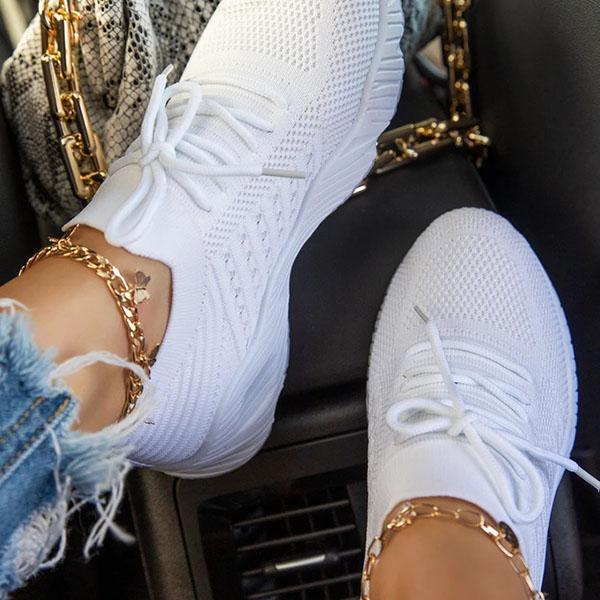 Ava | Baskets en maille lacées sportives avec ajustement flexible pour femmes