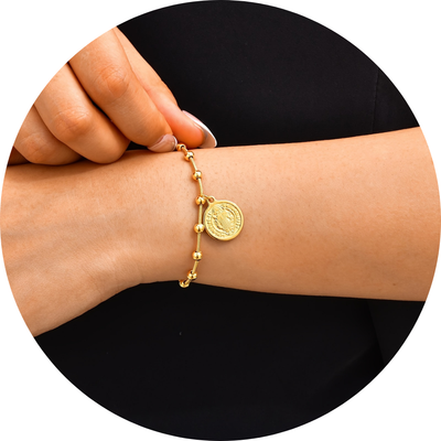 🇫🇷 Bracelet Benedict design français en or 18K