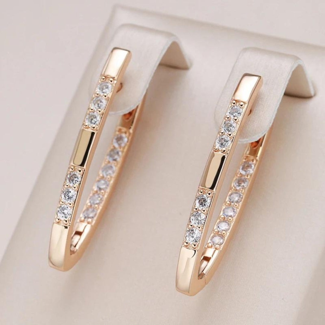 Sylvia | Boucles d'oreilles élégantes avec zirconia