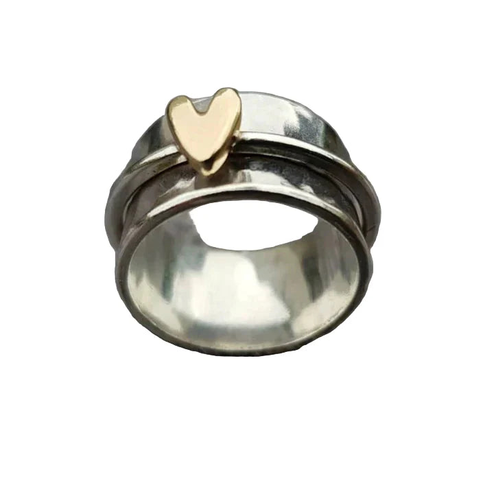 Cœur Classique – Bague en Argent