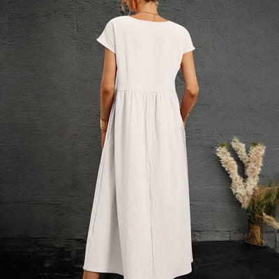 Fabiola - Robe d'été décontractée à col rond