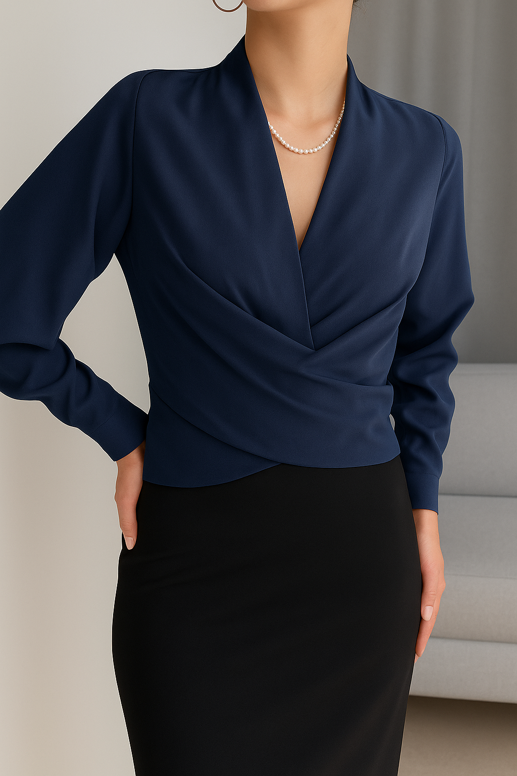 Florian | Chemisier L'enveloppe pour femme | long