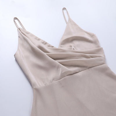 Ophélie - Robe élégante avec décolleté en V et ceinture à la taille