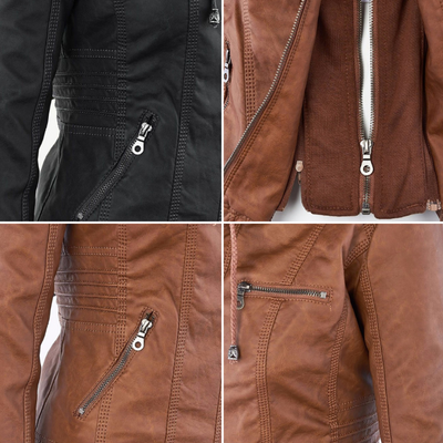 Veste de moto classique pour femme