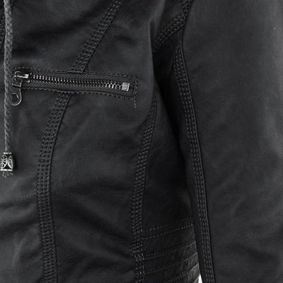 Veste de moto classique pour femme