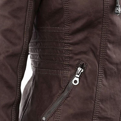 Veste de moto classique pour femme