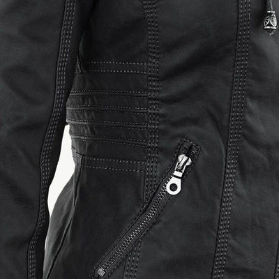 Veste de moto classique pour femme