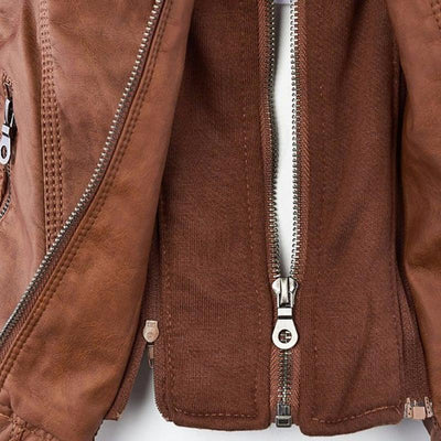 Veste de moto classique pour femme