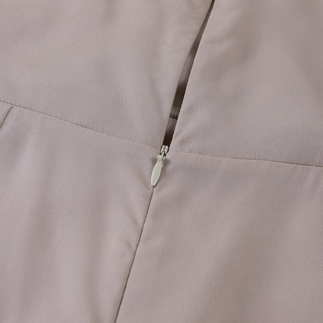 Ophélie - Robe élégante avec décolleté en V et ceinture à la taille