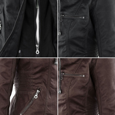 Veste de moto classique pour femme