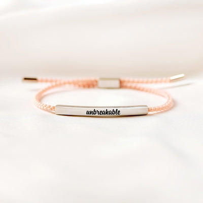 Edmonton Essence™ | Unbreakable Tube Bracelet  
A motivational bracelet for strength.