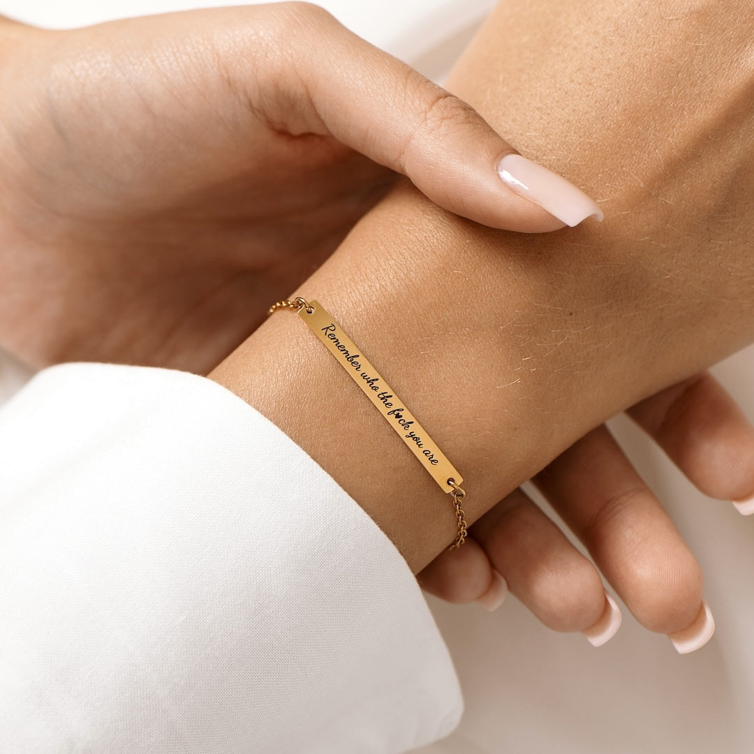 Edmonton Essence™ | Motivational Bar Bracelet