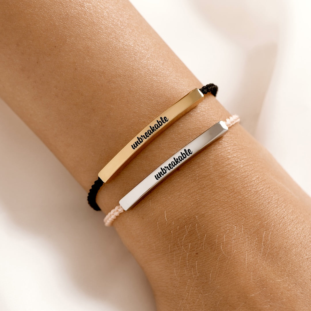 Edmonton Essence™ | Unbreakable Tube Bracelet  
A motivational bracelet for strength.