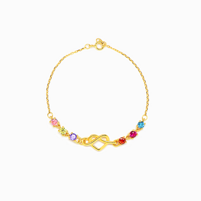 Edmonton Essence™ | Heart Birthstone Bracelet