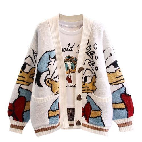 Pull-over Indie Cartoon pour femmes | Chaud