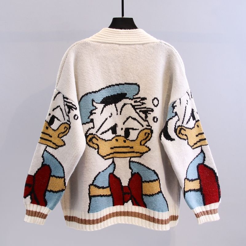 Pull-over Indie Cartoon pour femmes | Chaud