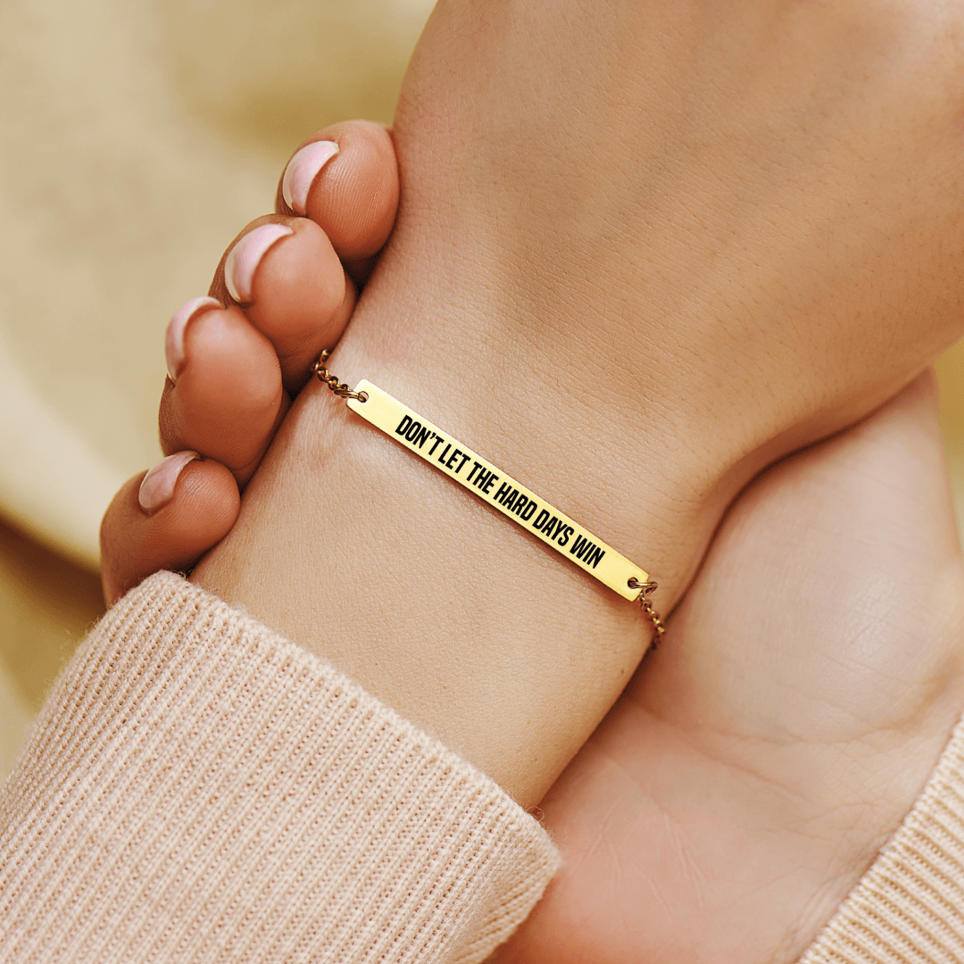 Edmonton Essence™ | Motivational Bar Bracelet  
A bracelet to inspire resilience.