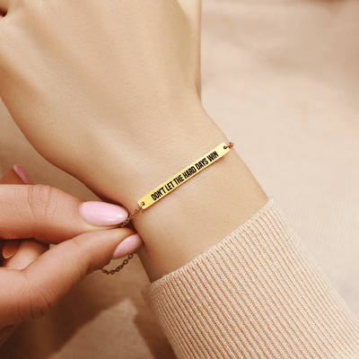 Edmonton Essence™ | Motivational Bar Bracelet  
A bracelet to inspire resilience.