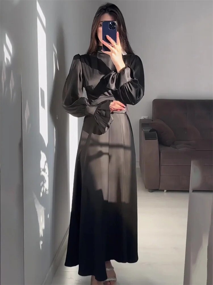 Selah | Robe Maxi Élégante Émeraude Majestueuse pour Femme