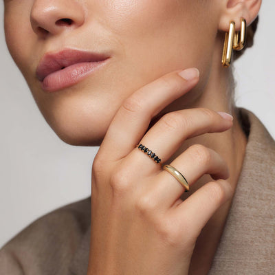 Bague en or 14 carats Rock Solid