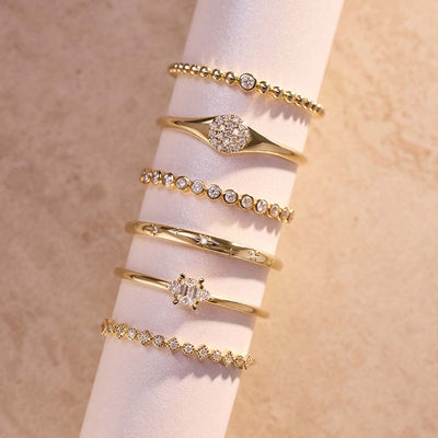 Bague en Diamant | Or 14k