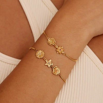 Edmonton Essence™ | Custom Birth Flower Bracelet