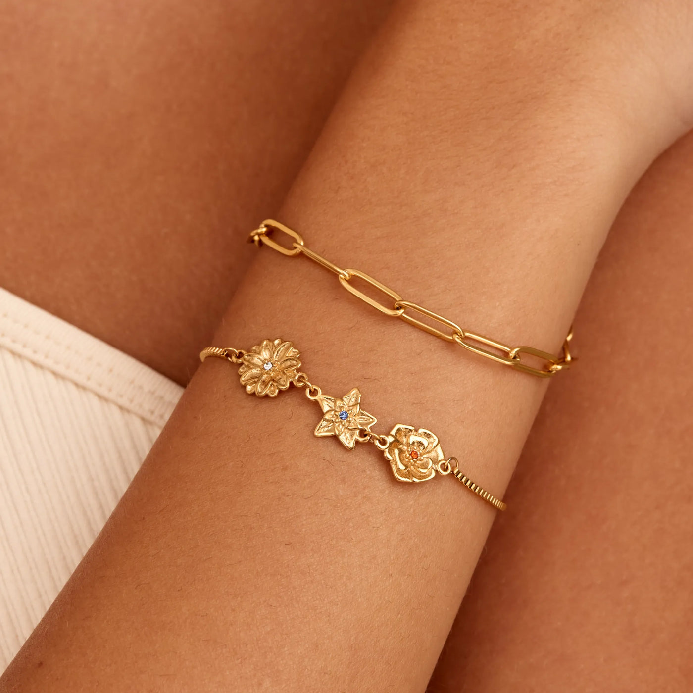 Edmonton Essence™ | Custom Birth Flower Bracelet