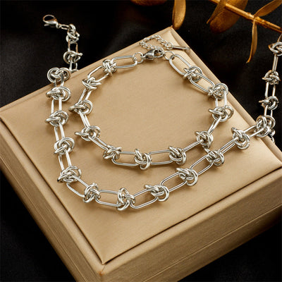 Collier +  bracelet fait main | Or plaqué 14 carats ou en Argent