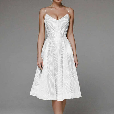 Juliette - Robe dos nu élégante pour des apparitions stylées