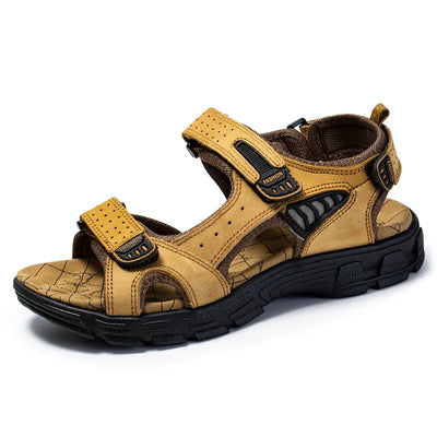 Sandales en Cuir avec Brides Réglables pour Homme