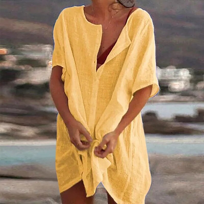 Robe d'été en Lin pour Femmes
