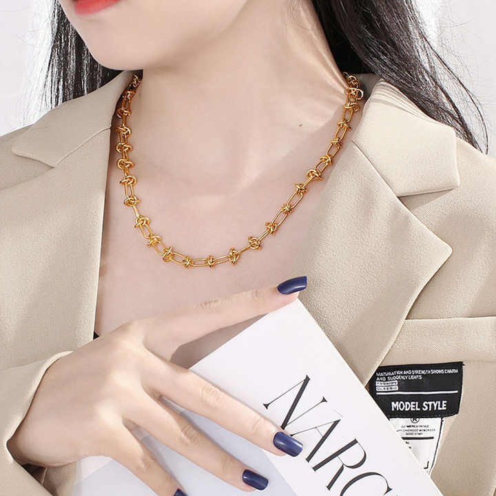 Collier +  bracelet fait main | Or plaqué 14 carats ou en Argent