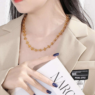 Collier +  bracelet fait main | Or plaqué 14 carats ou en Argent