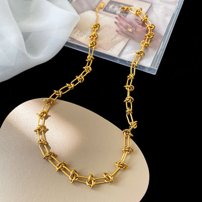 Collier +  bracelet fait main | Or plaqué 14 carats ou en Argent