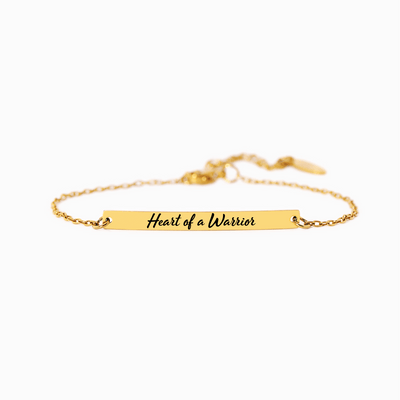 Edmonton Essence™ | Warrior Spirit Bracelet  
A motivational bar bracelet.