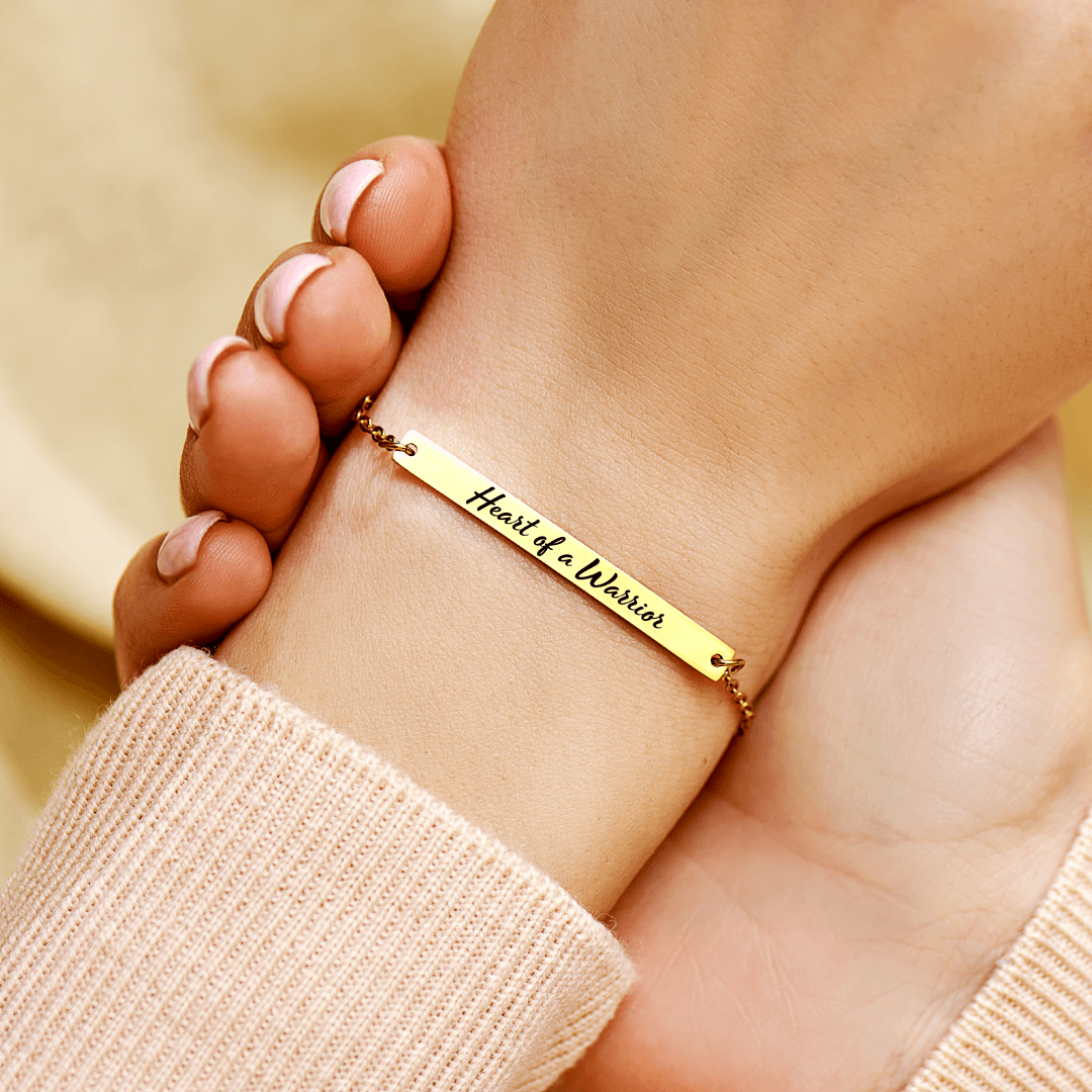 Edmonton Essence™ | Warrior Spirit Bracelet  
A motivational bar bracelet.