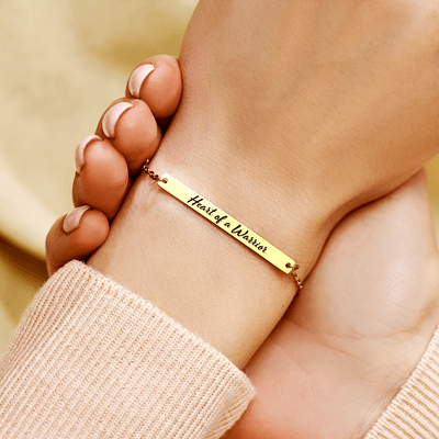 Edmonton Essence™ | Warrior Spirit Bracelet  
A motivational bar bracelet.
