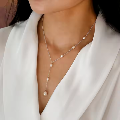 Collier Vintage avec Perles Goutte