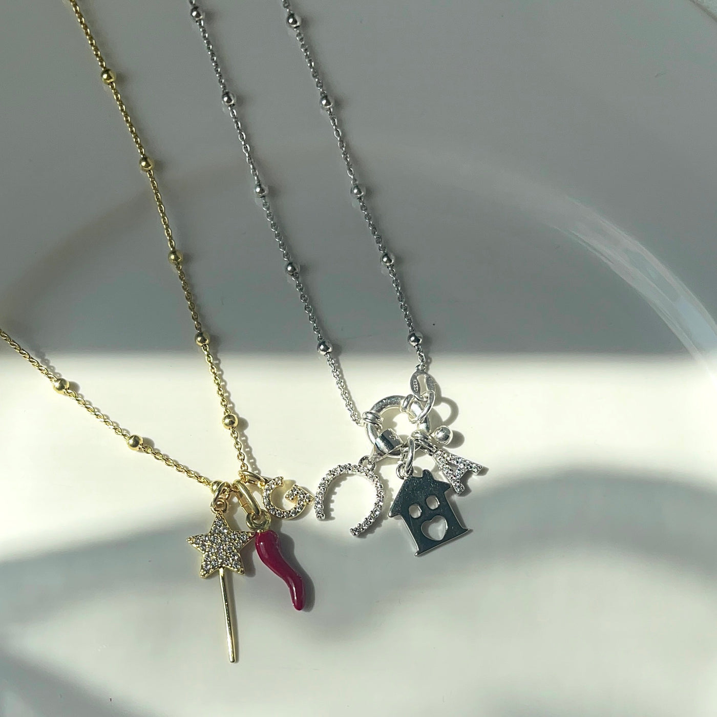 Collier Rosaire en Argent 925 avec Fermoir Anneau