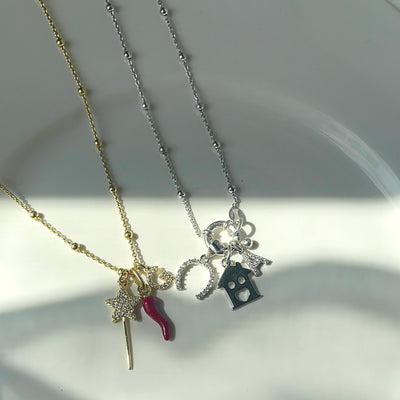 Collier Rosaire en Argent 925 avec Fermoir Anneau