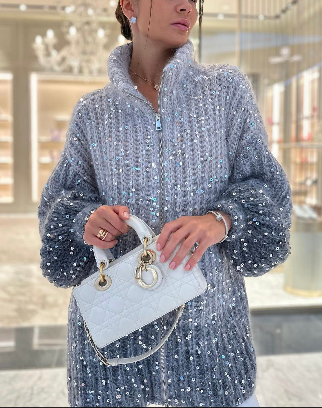 Aimee | Pull à paillettes pour femmes | Chaud