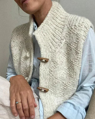 AtelierdeRocheParis- ÉLÉGANT CARDIGAN SANS MANCHES