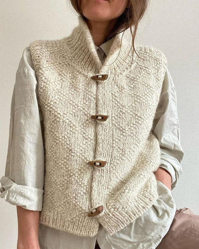 AtelierdeRocheParis- ÉLÉGANT CARDIGAN SANS MANCHES