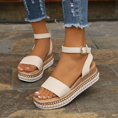 Sandales Tendance À Motif Croco Pour Femme
