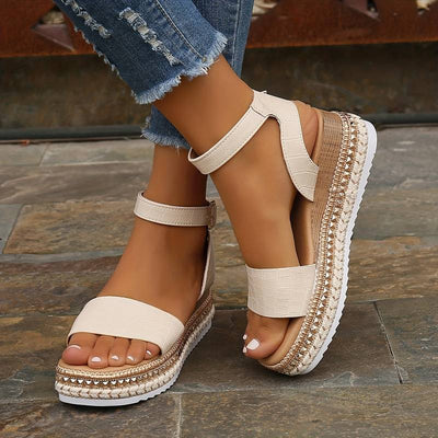 Sandales Tendance À Motif Croco Pour Femme